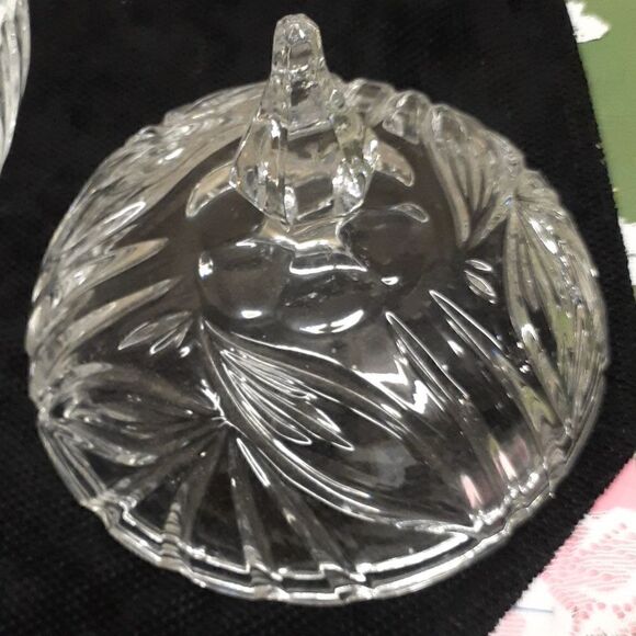 Anna Hutte German-made "BLEIKRISTALL" lead crystal Bowl/ Candy Dish with Lid - Picture 3 of 7